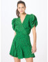 AX Paris Rochie verde / negru - Pled.ro