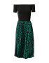 AX Paris Rochie verde / negru - Pled.ro