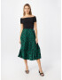 AX Paris Rochie verde / negru - Pled.ro