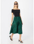 AX Paris Rochie verde / negru - Pled.ro