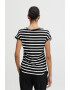 b.young Tricou 'Pamila' negru / alb - Pled.ro