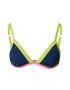 Banana Moon Sutien costum de baie albastru marin / verde kiwi / roz - Pled.ro