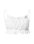 Bardot Top 'BARELY THERE' alb - Pled.ro