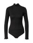 Bardot Tricou body negru - Pled.ro