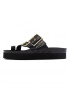 Bayton Flip-flops 'Lucrezia' auriu / negru - Pled.ro