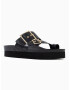 Bayton Flip-flops 'Lucrezia' auriu / negru - Pled.ro