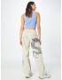 BDG Urban Outfitters Pantaloni crem / bleumarin / albastru deschis - Pled.ro