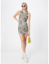 BDG Urban Outfitters Rochie 'AUSTIN' albastru deschis / maro ruginiu / verde / mov deschis - Pled.ro