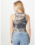 BDG Urban Outfitters Top bej / negru - Pled.ro