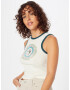 BDG Urban Outfitters Top 'YIN YANG' oliv / verde petrol / verde jad / roz închis / alb - Pled.ro