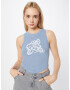 BDG Urban Outfitters Top 'YOU MATTER' albastru fumuriu / alb - Pled.ro