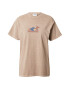 BDG Urban Outfitters Tricou 'Blanka Peaks' bej / albastru închis / maro deschis / roșu vin - Pled.ro