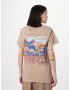 BDG Urban Outfitters Tricou 'Blanka Peaks' bej / albastru închis / maro deschis / roșu vin - Pled.ro