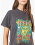 BDG Urban Outfitters Tricou 'INNER PEACE' galben / gri închis / verde jad / roz - Pled.ro