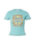 BDG Urban Outfitters Tricou 'STAY SUNNY BABY' albastru deschis / maro / galben / portocaliu - Pled.ro