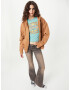 BDG Urban Outfitters Tricou 'STAY SUNNY BABY' albastru deschis / maro / galben / portocaliu - Pled.ro