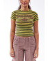 BDG Urban Outfitters Tricou verde / lila / alb - Pled.ro