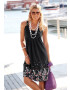 BEACH TIME Rochie de plaja albastru deschis / galben / roz / alb - Pled.ro