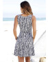 BEACH TIME Rochie de plaja albastru marin / alb - Pled.ro