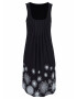 BEACH TIME Rochie de plaja negru / alb - Pled.ro