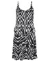 BEACH TIME Rochie de plaja negru / alb - Pled.ro