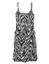 BEACH TIME Rochie de plaja negru / alb - Pled.ro