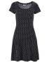 BEACH TIME Rochie de plaja negru / alb - Pled.ro