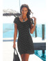 BEACH TIME Rochie de plaja negru / alb - Pled.ro