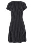 BEACH TIME Rochie de plaja negru / alb - Pled.ro