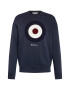 Ben Sherman Bluză de molton 'FLOCK TARGET' bleumarin / roșu bordeaux / alb - Pled.ro