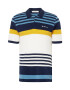 Ben Sherman Tricou bleumarin / albastru fumuriu / galben curry / alb - Pled.ro