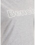 BENCH Tricou 'ALISE' gri amestecat / alb - Pled.ro