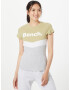 BENCH Tricou 'JAYJAY' gri amestecat / verde deschis / alb - Pled.ro