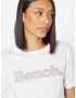 BENCH Tricou 'KAY' gri / roz pastel / alb - Pled.ro