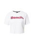 BENCH Tricou 'KAY' roz închis / alb - Pled.ro