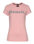 BENCH Tricou 'LEORA' roz / negru / alb - Pled.ro