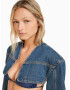 Bershka Bolero albastru denim - Pled.ro