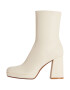 Bershka Botine alb - Pled.ro