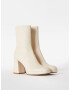 Bershka Botine alb - Pled.ro