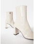 Bershka Botine alb murdar - Pled.ro