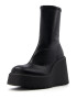 Bershka Botine negru - Pled.ro