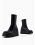 Bershka Botine negru - Pled.ro