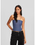 Bershka Corsete albastru porumbel - Pled.ro