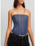 Bershka Corsete albastru porumbel - Pled.ro