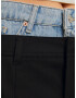 Bershka Fustă albastru denim / negru - Pled.ro