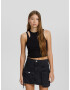 Bershka Fustă negru denim - Pled.ro