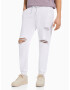 Bershka Jeans alb murdar - Pled.ro