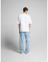 Bershka Jeans albastru denim / alb - Pled.ro