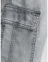 Bershka Pantaloni cu buzunare gri denim - Pled.ro