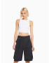 Bershka Pantaloni gri metalic - Pled.ro